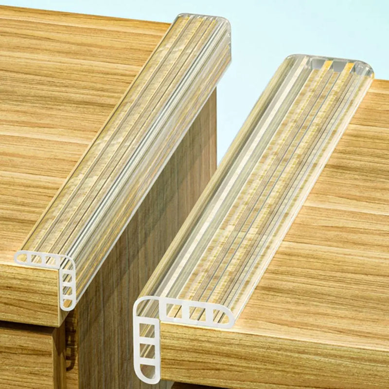 High Quality Anti Collision Baby Proofing PVC Transparent Corner Guard Strip Self Adhesive Cabinet Airbag Furniture Bumper