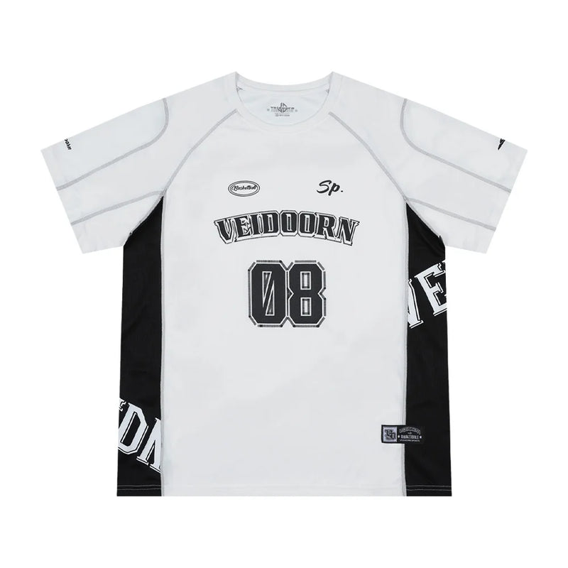 Veidoorn 2025 Purple Basketball Shirt Summer Short Sleeve Athletic Tee for Men Lightweight Stretchable Sportswear Team Jerseys