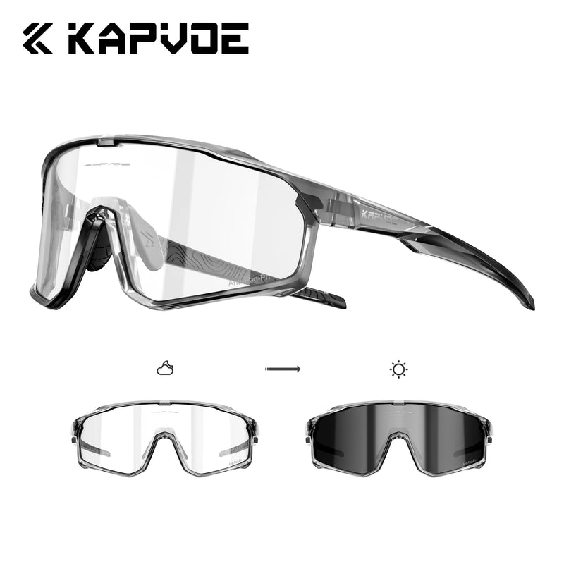 Kapvoe Photochromic Cycling Sunglasses for Men Glasses - View 29 | SAMAG