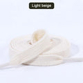 Cotton Shoelaces 1CM Width Flat Shoe laces Tennis Sneakers Shoelace 80/100/120/140/160CM Laces for Shoes Accesories 1Pair