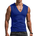 Men's vest V-neck vest solid color casual breathable slim sleeveless T-shirt men's wholesale