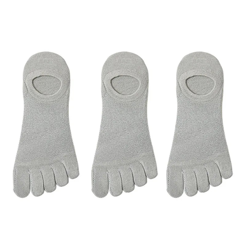 3 Pairs/lot Men's Socks Breathable Sweat Novelty Toe | SAMAG