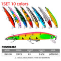 /Set 3D Crystal Minnow Glow in Dark Fishing Lure 95mm | SAMAG