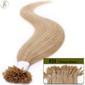 TESS U Tip Fusion Hair Extensions Microlink Keratin Hair Extensions 1g/pc Human Hair Capsules Pre Bonded Natural Hair Extensions