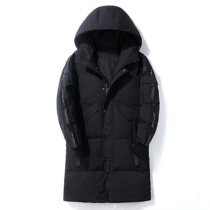 2026  Long Down Jackets Winter Coats Chaquetas Hooded Casual Winter Parkas High Quality Male Green Warm Parkas Coats Size 4XL