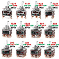 High Current Toggle Switch 2/3/4/6/8/9/12Pin Self Reset/Self-locking Switch Copper Pin 32A 250VAC Push Button Switch