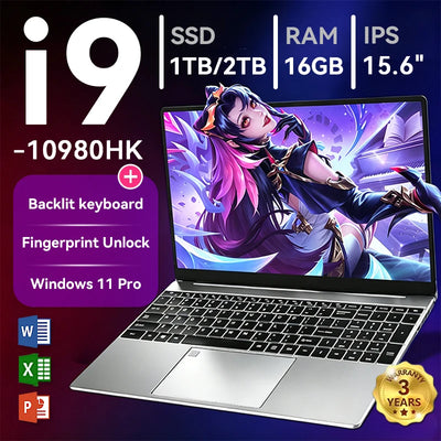 ACEKAMAS 15.6' Gaming Laptop Intel Core I9 10980HK IPS 4K | SAMAG