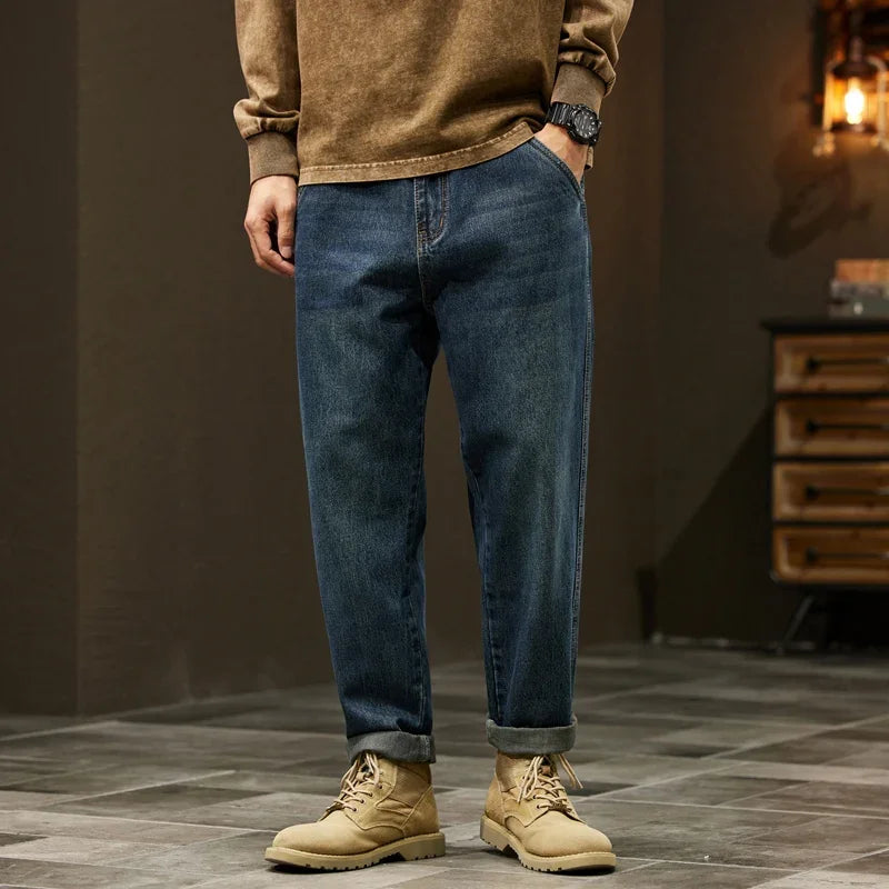 Men's 95% Cotton Jeans Loose Harem Pants Fashion Baggy | SAMAG