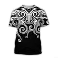Tentacle Organism Pattern T - Shirt For Men Retro Ocean - View 4 | SAMAG