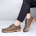 New Men's Lace-Up Casual Shoes For Autumn And Winter Fashionable Business Comfort Office Shoes  Outdoor Breathable Walking Shoes