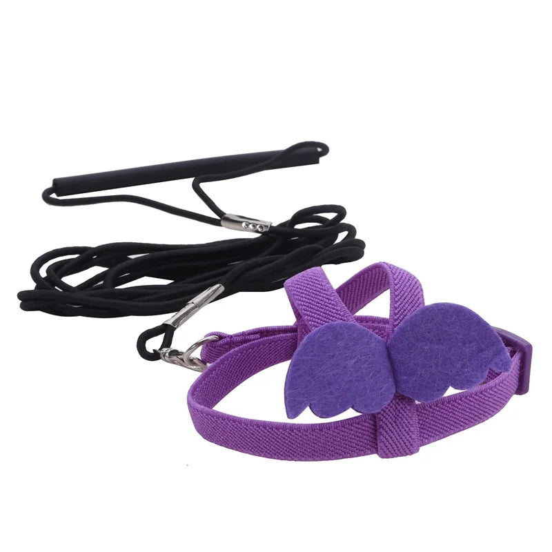 Adjustable Parrot Bird Harness Leash Set Anti-bite Training Parrots Outdoor Flying Rope Cockatiel Small Birds Supplies