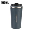 Double Stainless Steel Car Thermos Mug Coffee Mug Thermo Cafe 380/510ML for Tea Water Coffee Leak_Proof Travel Thermo Cup