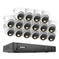 Annke 16CH NVR 12MP HD IP Security Camera Poe 6K Dual Light Audio Fixed Video Surveillance Human Vehicle Detection CCTV System