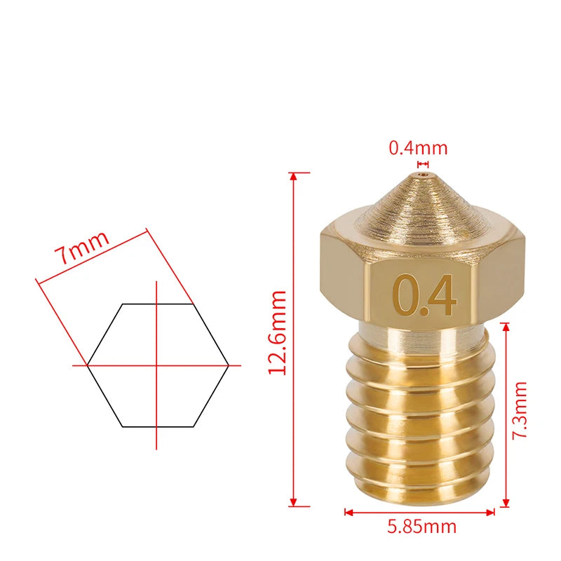 E3D V6 Hotend 12V 24V 0.4mm Nozzle  Long / Short For 1.75/3.0mm Filament Bowden Direct Extruder 3D Printer Parts & Accessories
