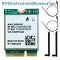 WDXUN for MT7925 WiFi7 Network Card Bluetooth 5.3 M.2 NGFF Wireless Adapter 5400Mbps Tri Band 2.4G 5G 6GHz - Visuel 5 | SAMAG