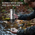 B83B-Portable Espresso Coffee Machine Compatible With Capsules & Powder Ideal For Home & Travel