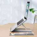 2026 ABSPlastic Adjustable Laptop Stand-6-Level Height, Foldable & Portable Design For8-16” Laptops,Enhanced Ventilation & Heat