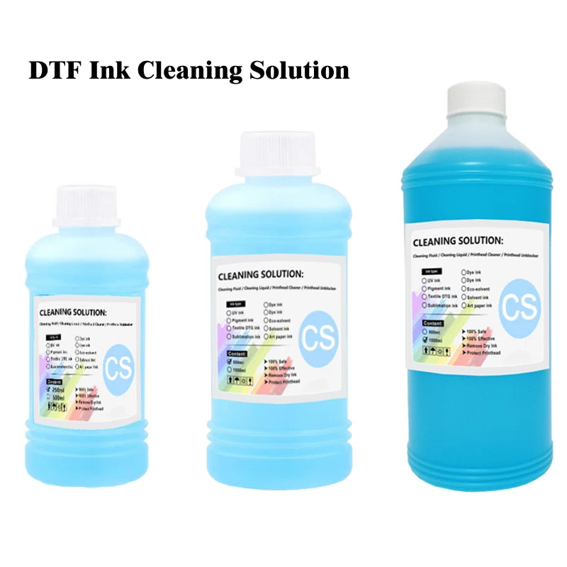 DTF Ink Cleaning Solution Strong Cleaning for Epson DX4 DX5 DX7 L1800 L805 L800 1390 I3200 DTF cleaning Liquid