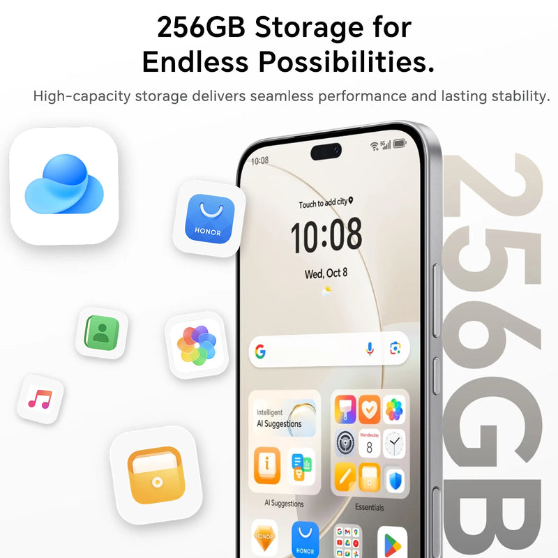 HONOR 400 Lite 5G,EU Version, 5G Smartphone,108MP Main Camera,MTK Dimensity 7025-Ultra,5230 mAh Battery, 6.7" AMOLED Screen