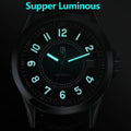 BERNY Watches for Men PT5000 ST2130 Mechanical Automatic Luxury Men's Watch Calendar Super Luminous Sapphire 10ATM Easy Read