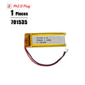 3.7V Lipo Battery Ph2.0 Plug Rechargeable Lithium Battery 3.7V For PS4 Humidifiers GPS Navigation  Bluetooth Speaker MP3 MP4