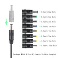 WiFi Power Bank Cable - USB to DC 5V/12V Boost Converter Cord for Router/Modem/Speaker, Portable Charging Adapter