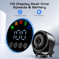New Misting Fan Humidifying Rapid Cooling Hanging Hole Low Noise Digital Display Button Controlled Speed Fine Absorbable