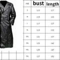 MEN'S GERMAN CLASSIC WW2 MILITARY UNIFORM OFFICER BLACK LEATHER TRENCH COAT mens leather jacket mens jacket