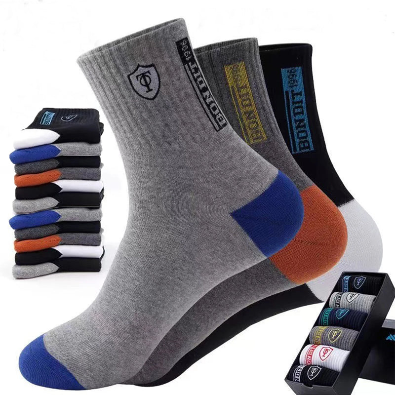 5＆10 Pairs Breathable Sports Stockings Men's Socks Sweat | SAMAG