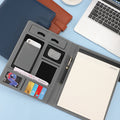 A4 Multifunctional Meeting Folder | Leather - like Finish. Organize Phone, Cards & Notes. Ideal for Business & Productivity!