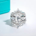 AnuJewel 4cttw Marquise Cut D Color Moissanite Diamond Engagement 925 Sterling Silver Rings For Women Jewelry Wholesale
