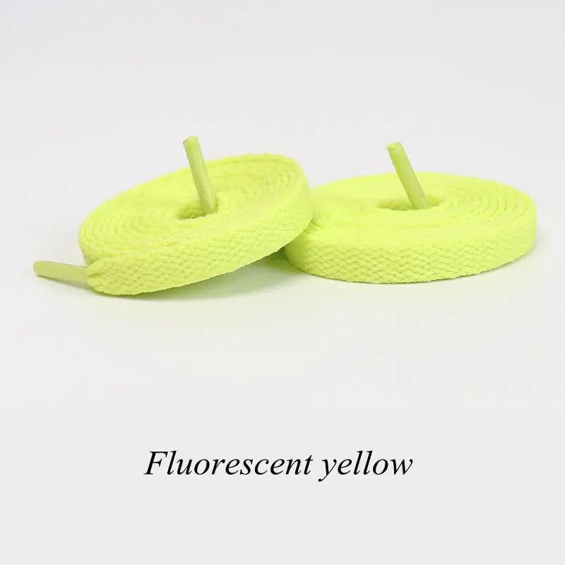 1pair Flat Shoelaces Classic Shoe Laces Fit Fashion Solid Sports Shoelace Casual Unisex Shoe Strings Shoe Accessories