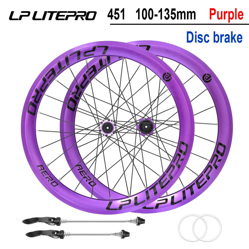 LP LITEPRO AERO Folding Bike Wheel Sets, 20 - inch 406/451 - View 23 | SAMAG