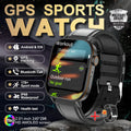 New GPS Military Smart Watch Bulit-in GPS Compass Altimeter Barometric 10ATM IP69K Waterproof AMOLED BT Call Smartwatch