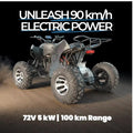 Rs 5000W Powerful 4-Wheel Electric Sport 4WD Electric Quad Motorcycle 72v with QS Engine