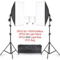 Softbox Light Photography Kit Photo 2M Tripiod for Soft Box Disc Light Led 45W Photo Studio Stand Lighting Shooting Lamp Video