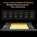 Oukitel RT8 Rugged Tablet 20000mAh 33W, 11" FHD+ Display 6GB+256GB Helio G99 48MP Camera, NFC Tablets PC with Stand, Android 15