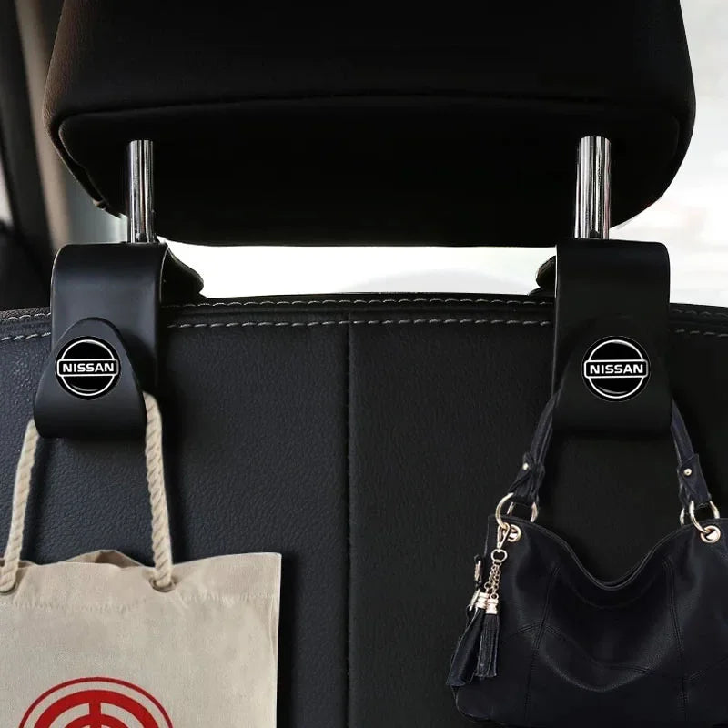 2/4Pcs Car Interior Seat Back Stowing Tidying Hook Car Accessories For Nissan Qashqai j11 j10 Juke X Trail t32 Tiida Leaf Versa