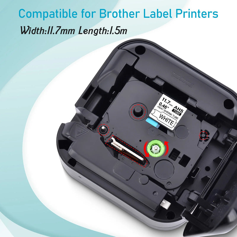 3/5/ Compatible for Brother Heat Shrink Tube Tape HSe-231 - Visuel 2 | SAMAG