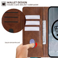 Business Magnetic Flip Card Stand Leather Wallet Case for Motorola Edge 50S 50 Pro Moto edge 50 Neo 50 Fusion 5G Cover Funda