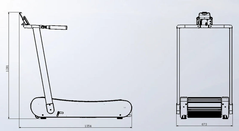 Curved Treadmill, Self - Powered Manual Running Machine - View 6 | SAMAG