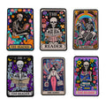 Skeleton Tarot Iron On Patch Clothes Patch For Clothing ADHD Embroidered Patch Garment Apparel Accessories Sewing Stickers