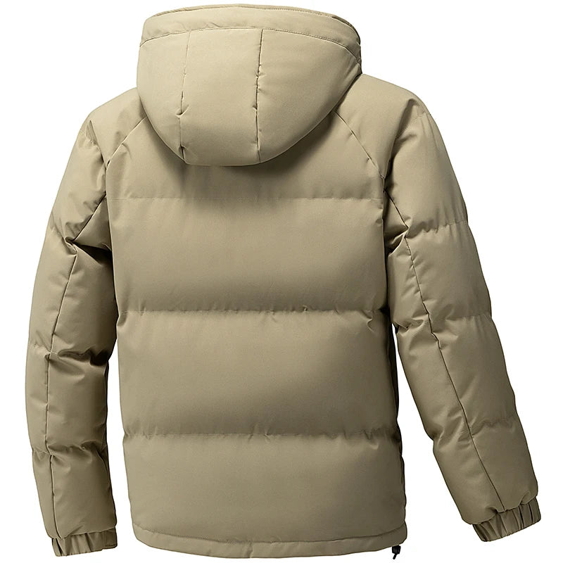Men's Jacket Stand Collar Mens Parka Winter New Down Jacket Fleece Warm Jackets Men Business Leisure Coat Baseball Coats 8891