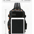 Fishing Chest Bag With Rod Holder MOLLE Tactical | SAMAG
