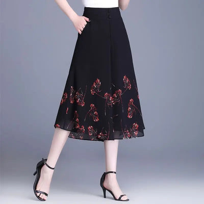 Chiffon Wide Leg Pants Summer Oversized Women Clothing | SAMAG