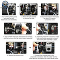 For Lab X1 P1P P1S A1 3D Printer PTFE Tube Hall Switch Pneumatic Connector Filament Extruder 3D Printer Parts Pneumatic Fitting