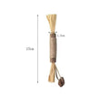 NEW 1/2PCS Cat Toys Made Of Wood Knotweed Teething Sticks Insect Galls Raffia Sisal Rope Teeth Cleaning Toys Cat Teasing Sticks