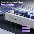 Xunfox TK100 Bluetooth Wireless Dual-Mode Keyboard Desktop Laptop Office E-Sports Gaming RGB Light Effect Charging Robot Feel