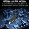 Kebidumei AX1800 USB 3.0 WiFi 6 Adapter Dual Band 2.4G/5G Wireless Network Card MU - MIMO WPA3 for PC - Visuel 5 | SAMAG