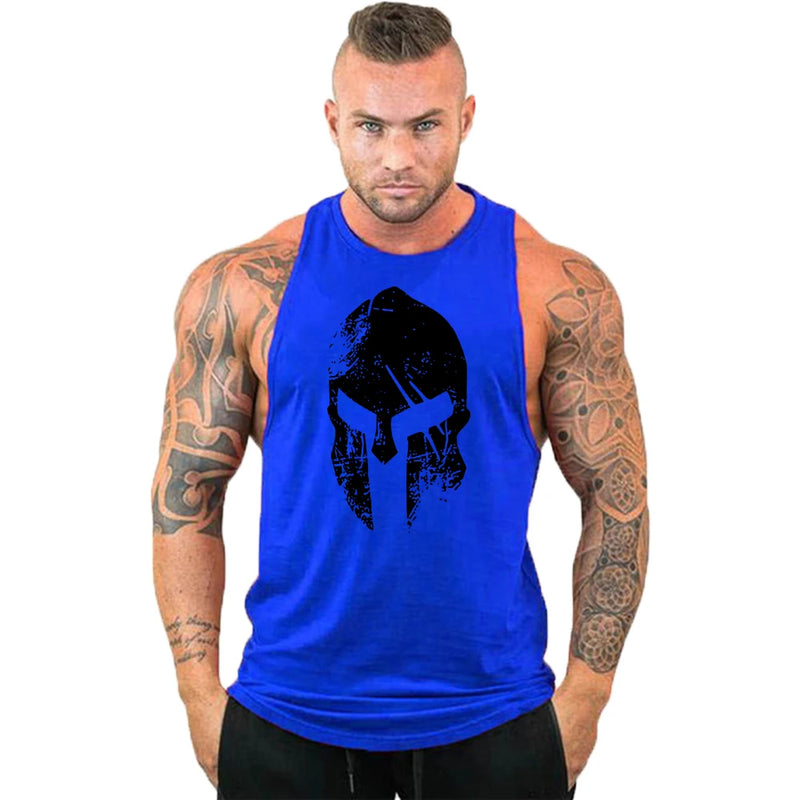 Workout Bodybuilding Sports Brand Gym Mens Back Tank Top Muscle Fashion Sleeveless Shirt Stringer Clothing Singlets Fitness Vest